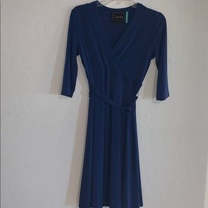 Leota Blue Wrap Dress from Nordstroms
